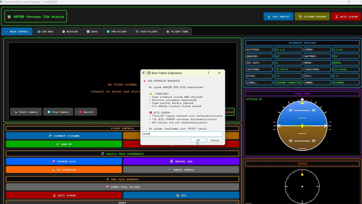 Flight Confirmation Panel